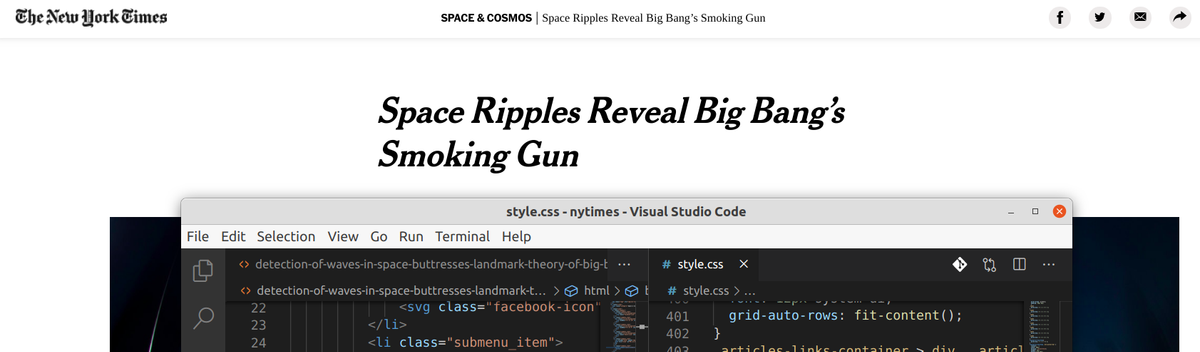 Cloning a NY Times Article