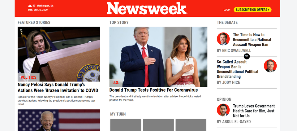 Newsweek Clone and Bootstrap 4